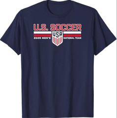 World Cup 2026 USMNT Roster Navy T-Shirt