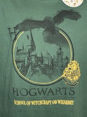 NEW WITH TAGS – HARRY POTTER HOGWARTS T-SHIRT – MENS LARGE