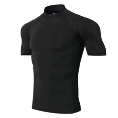 Men Compression Sport T-Shirt Quick Dry Fitness Running Gym Tight Short Sleeve