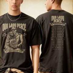 Our Lady Peace 30th Anniversary Tour 2025 Dates Skeletons T-Shirt