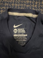Vintage Nike Men’s Navy And Gold Swoosh T Shirt XXL NWOT