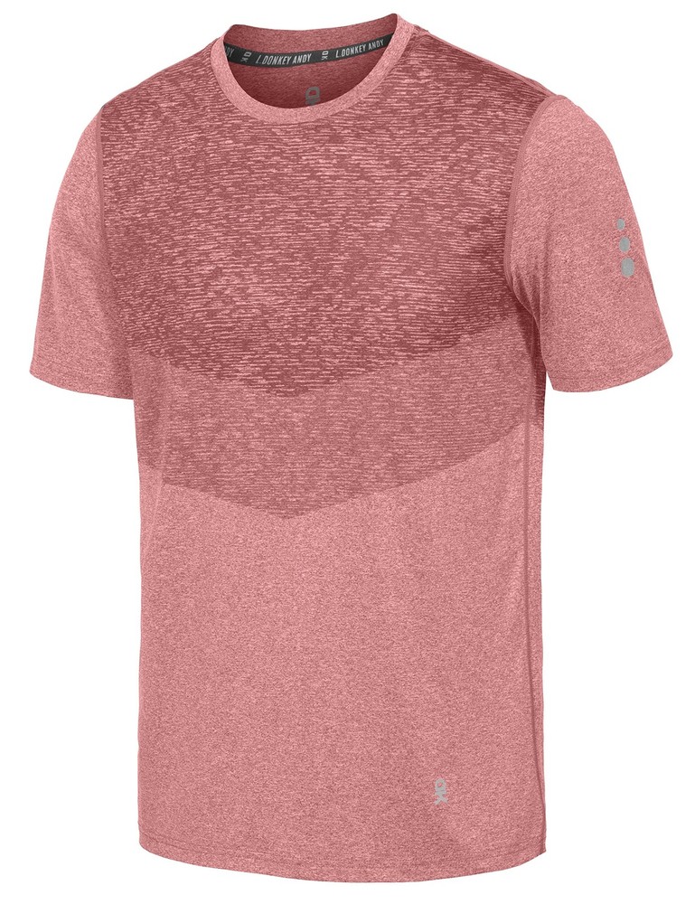 Men’s Quick Dry Sweat Wicking Stretch Short Sleeve T-Shirt UV Protection Work…