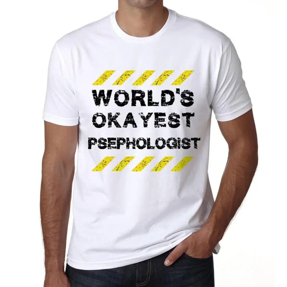 Men’s Graphic T-Shirt Worlds Okayest Psephologist Eco-Friendly Limited Edition