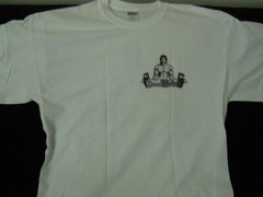 NEW STEEL WORKER : “DTG” PRINT On 100% COTTON WHITE T-SHIRT LARGE