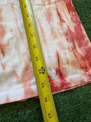 Vans Tie Dye Orange Red White Eyes Graphic T Shirt Tee Skater Size Medium