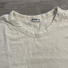 Buck Mason Yuma Hemp Cotton T-Shirt Mens Medium Quiet Luxury Straight Hem Tee