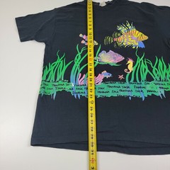 Vintage 90s Panama Jack Wrap Around Fish Graphic T-Shirt size One size Fit XL