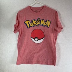 Pokemon Poke Ball T Shirt Men”s Size M Pink Short Sleeve