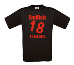Unisex T-Shirt – Finally 18 Totally Horny – Adult Birthday Gift – Party