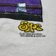 Vintage 1986 Owl Drunk Bar Table Cartoon Comic Strip Graphic T-Shirt USA Made XL
