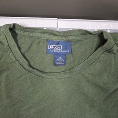 Vintage Polo Ralph Lauren Tshirt Medium Green 90s Singlestitch Preppy Classic