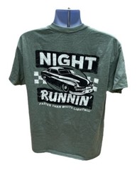 Moonshine Night Runnin Faster Than White Lightnin Nascar Green T-Shirt