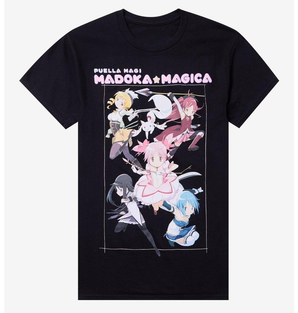 Puella Magi Madoka Magica Group Portrait T-Shirt Size S-5XL DTG Print
