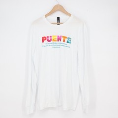 District Perfect Tri Puente Graphic Long Sleeve Tee White Large
