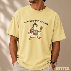 Outnumbered by Girls, Girl Dad Shirt Funny Father of Daughter T-Shirt