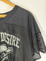 Vintage 90s Russell Athletic Mesh Football Jersey XL Pride Desire Defense Skull