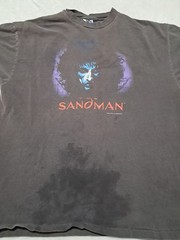 2 Vtg The Sandman DC Comics Faded T-Shirt Black Size XL Graphitti 90s See Pics