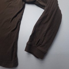 Kuhl Kommando Crew Long Sleeve Shirt Mens Large Brown Organic Cotton Zip Pocket