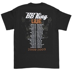 Men’s B.B. King Original Live 2008 – 2009 tour Concert T-shirt Medium Black