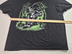 Lowbrow Art Company Cemetery Groundskeeper Skeleton Black Tee Size 2XL USA Made