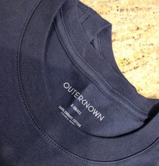 New! Lot of 2 Outerknown Mens XS Tee Shirt 100% Organic Cotton Blue Peru