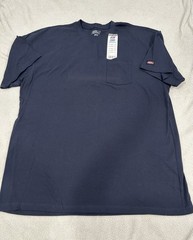 Dickies Men’s Long Length Short Sleeve Cool & Dry Pocket Tee Navy Blue Size 3XL
