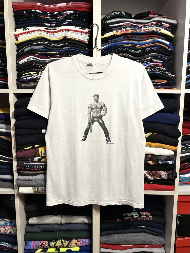 Vintage 90s Tom Of Finland Art Gay LGBTQ BDSM Single Stitch Made In USA T-Shirt