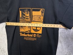 Timberland The Original #10061 Graphic Tee Shirt XXL Black Orange Boot Logo NWT
