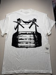 ROCK & CALEB T-SHIRT WHITE MEN’S SIZE MEDIUM FRONT AND BACK GRAPHIC BNWT 🔥🔥