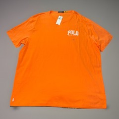 Polo Ralph Lauren T-Shirt Mens 2XB Orange Graphic Logo Big Man NWT