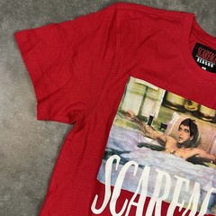 Scarface T Shirt Mens Medium Red NWT Minor Flaws