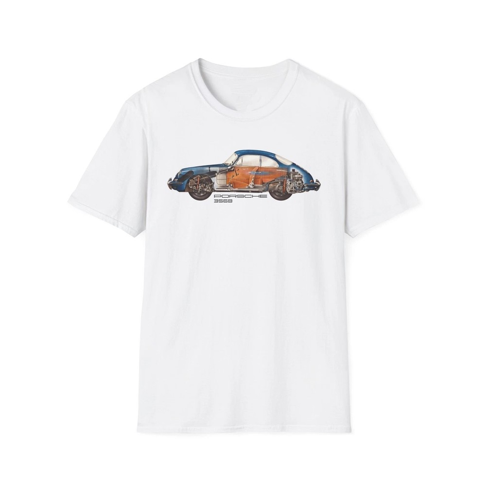 1962 Classic European Sports Car Cutaway Vintage REPRINT Graphic T-Shirt