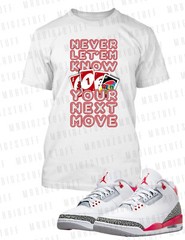 Never Let Them Know Graphic Sneaker Tee Shirt To Match J3 Fire Big Tall Sm T