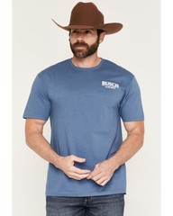 Jedco Men's Red, White and Busch Light Short Sleeve Graphic T-Shirt – 2241