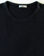 Buck Mason T Shirt Mens M Medium Scoop Neck Curved Hem Preppy Smart Casual Black