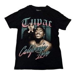 Retro 90s Y2K Alt Urban Streetwear Hip Hop West Coast Rap Music Tupac T-Shirt S