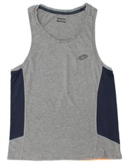 LOTTO Mens Vest Top Medium Grey Colourblock AJ17