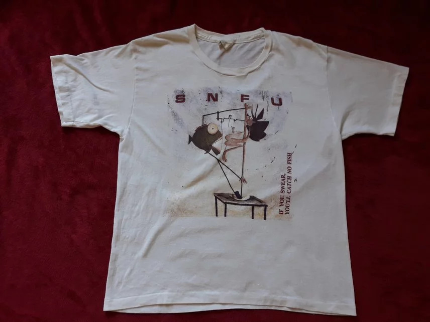 SNFU band If You Swear, You’ll Catch No Fish Unisex Shirt All Size QQ131