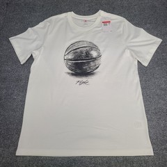 Jordan Shirt Mens Large White Basketball Flight Graphic Jumpman Nike Air Tee