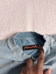 VTG Arrawarra Australia Universal Freedom Blue Shirt Distressed Men’s Medium *