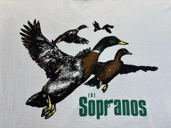 The Sopranos HBO Ducks Quote T Shirt Large Bayside USA 2002 Tony Soprano