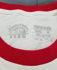 CWF Championship Wrestling From Florida Territory Tees Ringer shirt size XL