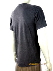 BELLA+CANVAS SZ M Poly/Cotton/Rayon Men’s Charcoal LOGO T- Shirt Blouse