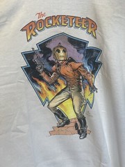 The Rocketeer T-Shirt Dave Stevens 1991 SSTop L Stedman Tag. NOS Rare