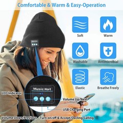 Unisex Wireless Beanie Hat Exquisite Packaging Music Cap Winter Knit Gifts