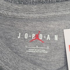 Jordan Shirt Mens Large Gray Heather Embroidered Jumpman Logo Nike Air Tee 14
