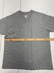 Hanes 4 Pack Gray Basic Short Sleeve T Shirts Mens Size 3XLT