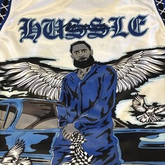 NEW LIMITED EDITION! NIPSEY HUSSLE All Money In Hustle Brand X LA Jersey Mens XL