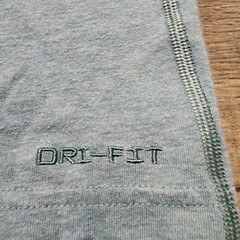 Nike Dri Fit Mens Large Light Green Heathered Training T-Shirt Vent Holes