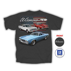 Chevrolet El Camino Classic Old Muscle Car Mens Gray T-Shirt Official Licensed